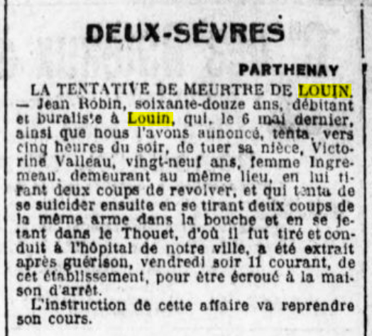 1913 tentative de meurtre
