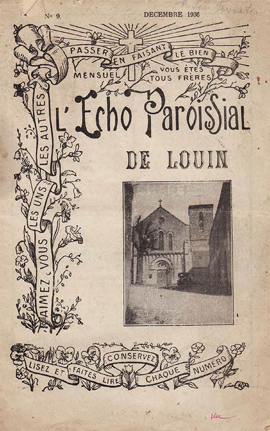 bulletin paroissial n9 louin 1936 bis 1